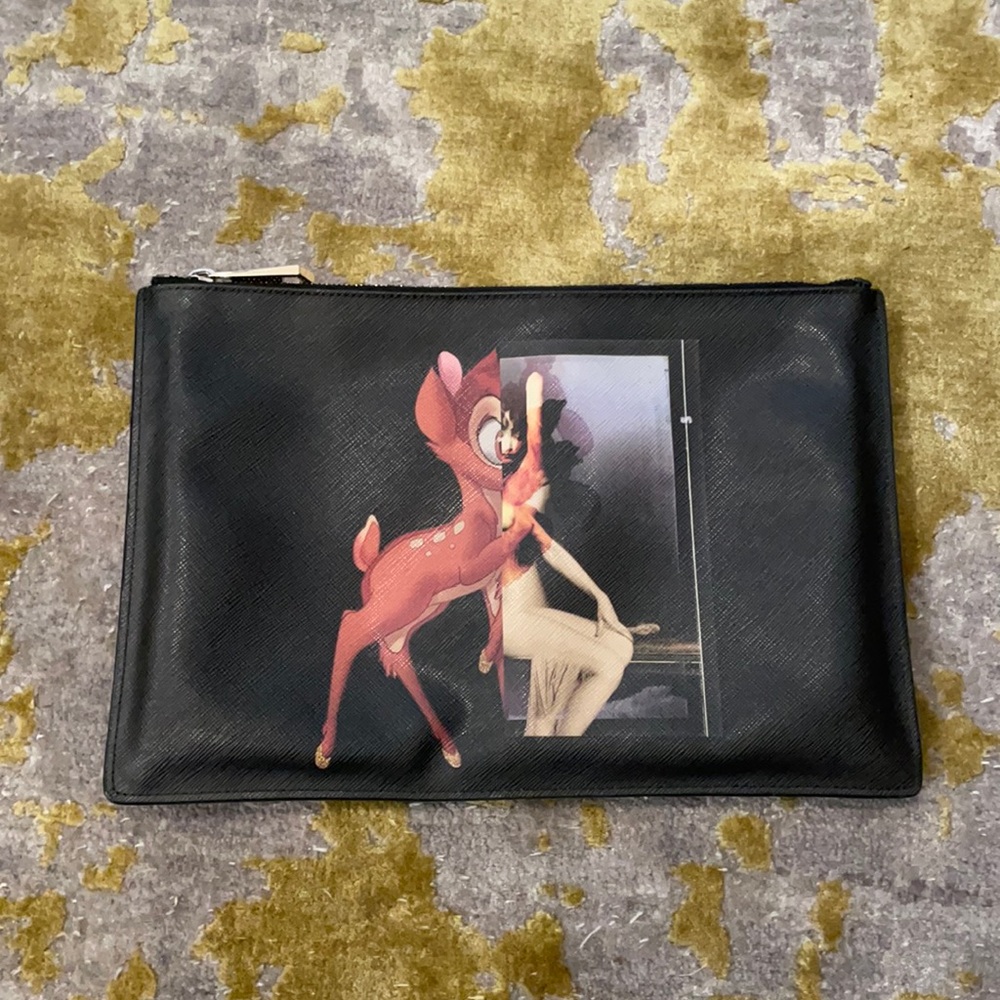 🇫🇷 Givenchy Bambi Disney large clutch pouch 🖤